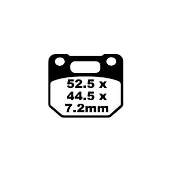 Plaquettes de frein moto EBC EBC Organique FA FA110 Plaquettes de frein moto EBC EBC Organique FA FA110