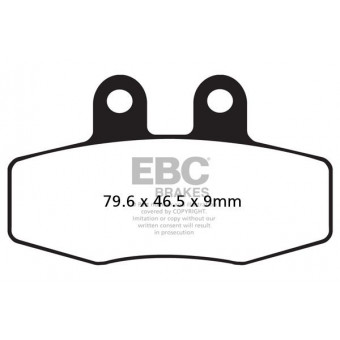 Plaquettes de frein moto EBC EBC Organique FA FA132 Plaquettes de frein moto EBC EBC Organique FA FA132