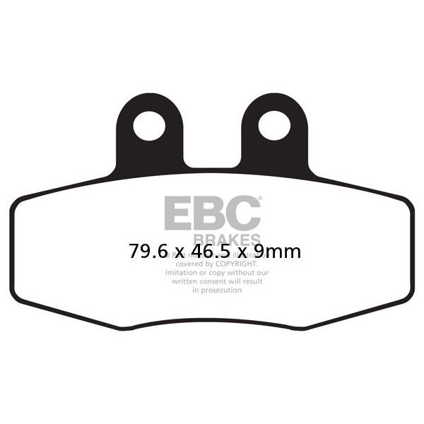 Plaquettes de frein moto EBC EBC Organique FA FA132