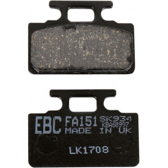 Plaquettes de frein moto EBC EBC Organique FA FA151 Plaquettes de frein moto EBC EBC Organique FA FA151
