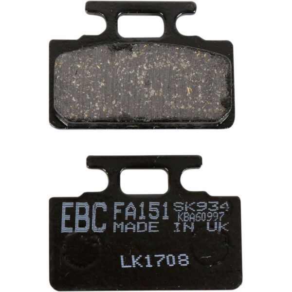 Plaquettes de frein moto EBC EBC Organique FA FA151 Plaquettes de frein moto EBC EBC Organique FA FA151
