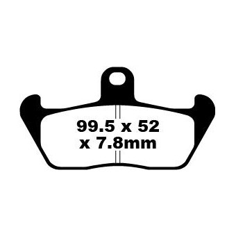Plaquettes de frein moto EBC EBC Organique FA FA163 Plaquettes de frein moto EBC EBC Organique FA FA163