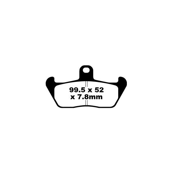 Plaquettes de frein moto EBC EBC Organique FA FA163