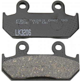 Plaquettes de frein moto EBC EBC Organique FA FA203 Plaquettes de frein moto EBC EBC Organique FA FA203