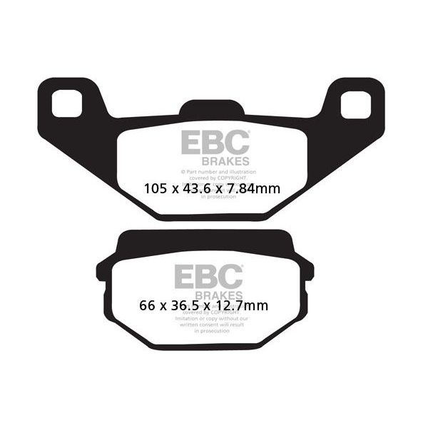Plaquettes de frein moto EBC EBC Organique FA FA297