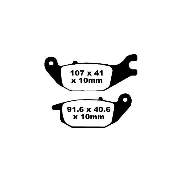 Plaquettes de frein moto EBC EBC Organique FA FA343