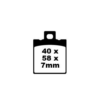 Plaquettes de frein moto EBC EBC Organique Scooter SFA047 Plaquettes de frein moto EBC EBC Organique Scooter SFA047