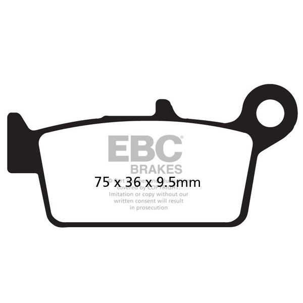 Plaquettes de frein moto EBC EBC Organique Scooter SFA131/3