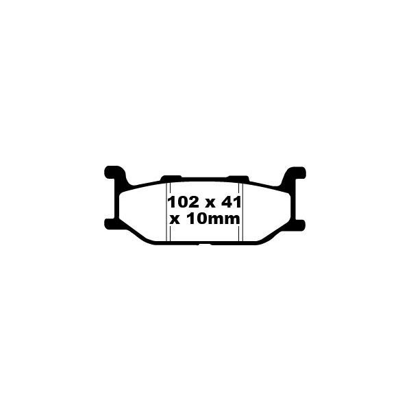Plaquettes de frein moto EBC EBC Organique Scooter SFA179