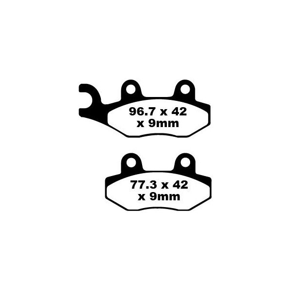 Plaquettes de frein moto EBC EBC Organique Scooter SFA228