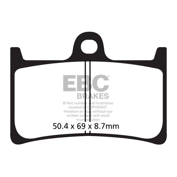 Plaquettes de frein moto EBC EBC Organique Scooter SFA252