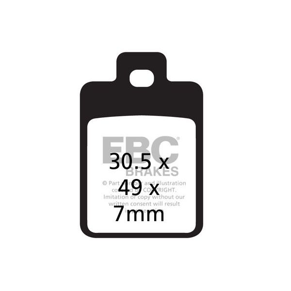 Plaquettes de frein moto EBC EBC Organique Scooter SFA255