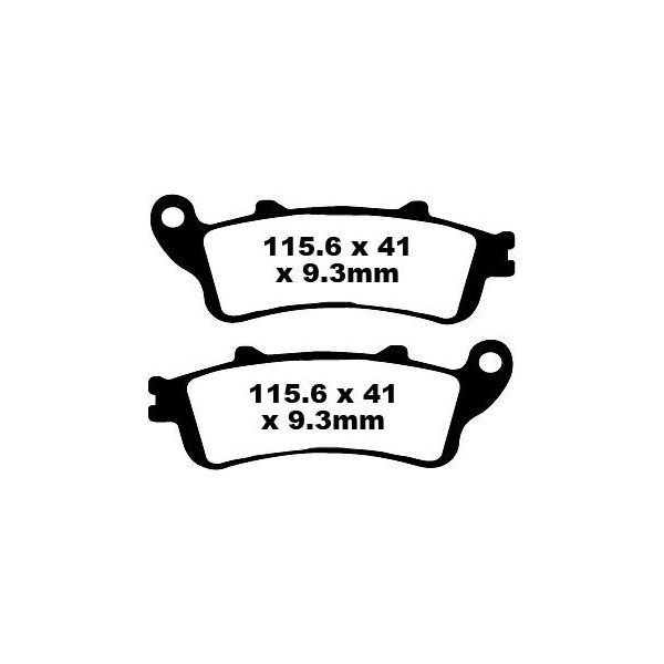 Plaquettes de frein moto EBC EBC Organique Scooter SFA281