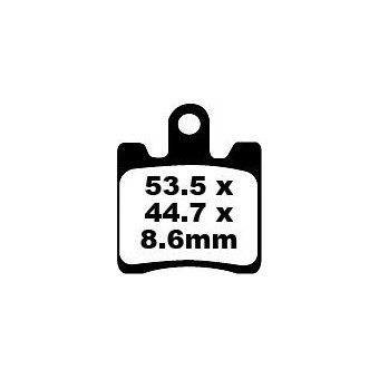 Plaquettes de frein moto EBC EBC Organique Scooter SFA283/4
