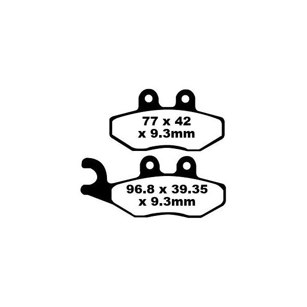 Plaquettes de frein moto EBC EBC Organique Scooter SFA353