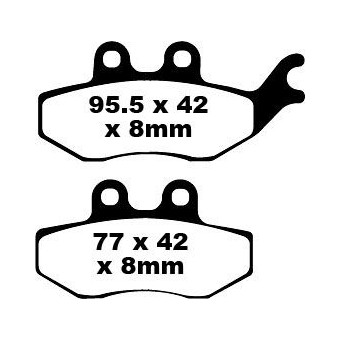 Plaquettes de frein moto EBC EBC Organique Scooter SFA374 Plaquettes de frein moto EBC EBC Organique Scooter SFA374