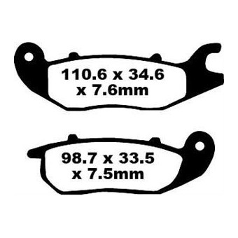 Plaquettes de frein moto EBC EBC Organique Scooter SFA375