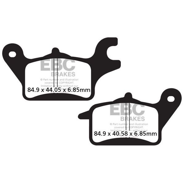Plaquettes de frein moto EBC EBC Organique Scooter SFA625
