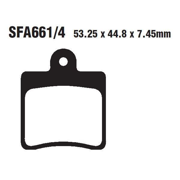 Plaquettes de frein moto EBC EBC Organique Scooter SFA661/4