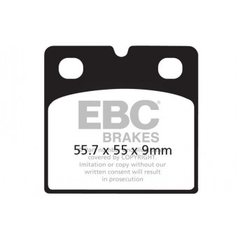 Plaquettes de frein moto EBC EBC Semi Métal Fritté Type V FA018V Plaquettes de frein moto EBC EBC Semi Métal Fritté Type V FA018V
