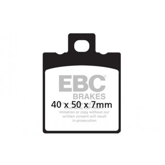 Plaquettes de frein moto EBC EBC Semi Métal Fritté Type V FA047V Plaquettes de frein moto EBC EBC Semi Métal Fritté Type V FA047V