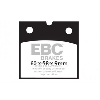 Plaquettes de frein moto EBC EBC Semi Mtal Fritt Type V FA077V