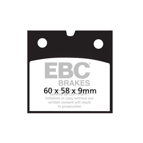 Plaquettes de frein moto EBC EBC Semi Mtal Fritt Type V FA077V