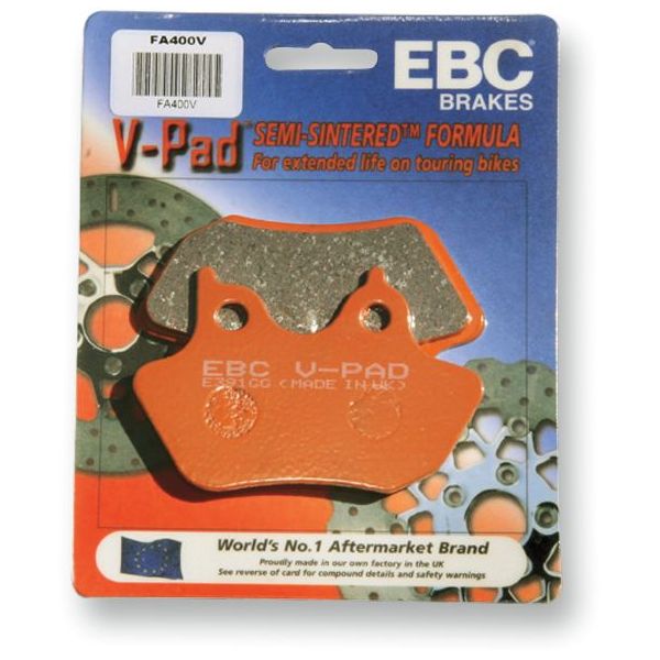 Plaquettes de frein moto EBC EBC Semi Mtal Fritt Type V FA095V