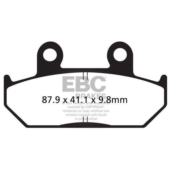 Plaquettes de frein moto EBC EBC Semi Mtal Fritt Type V FA124/2V