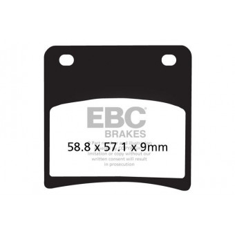 Plaquettes de frein moto EBC EBC Semi Métal Fritté Type V FA146V Plaquettes de frein moto EBC EBC Semi Métal Fritté Type V FA146V