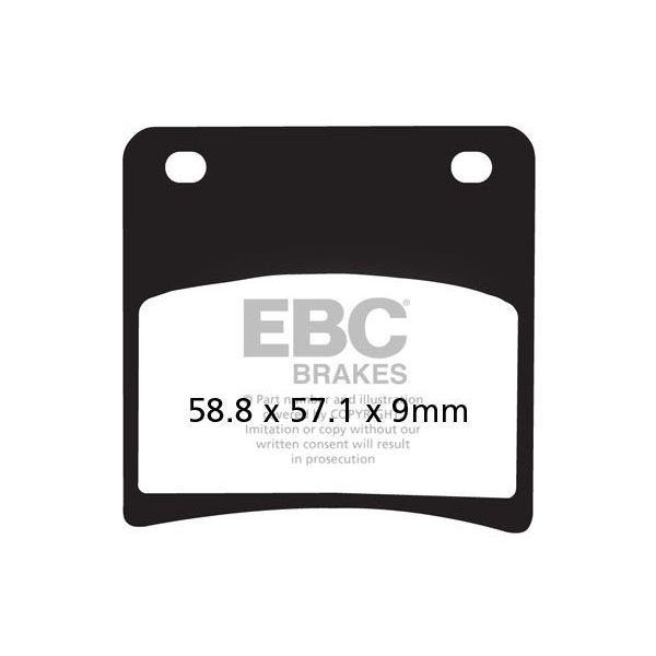 Plaquettes de frein moto EBC EBC Semi Mtal Fritt Type V FA146V