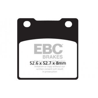 Plaquettes de frein moto EBC EBC Semi Métal Fritté Type V FA161V Plaquettes de frein moto EBC EBC Semi Métal Fritté Type V FA161V