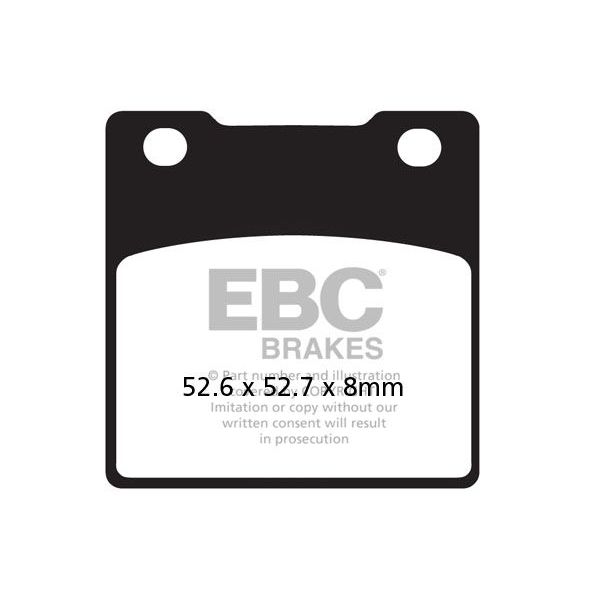 Plaquettes de frein moto EBC EBC Semi Mtal Fritt Type V FA161V