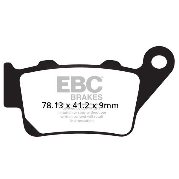 Plaquettes de frein moto EBC EBC Semi Mtal Fritt Type V FA213V