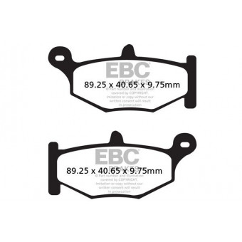 Plaquettes de frein moto EBC EBC Semi Métal Fritté Type V FA419V Plaquettes de frein moto EBC EBC Semi Métal Fritté Type V FA419V
