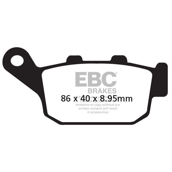 Plaquettes de frein moto EBC EBC Semi Mtal Fritt Type V FA496V