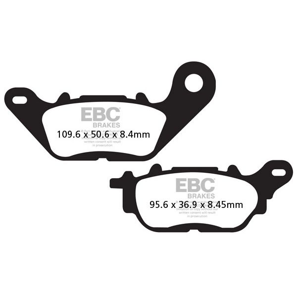 Plaquettes de frein moto EBC EBC Organique FA FA464