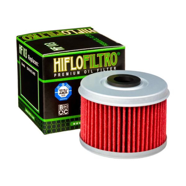 Filtre à huile Hiflofiltro Filtre à huile Hiflofiltro HF103 Honda Filtre à huile Hiflofiltro Filtre à huile Hiflofiltro HF103 Honda