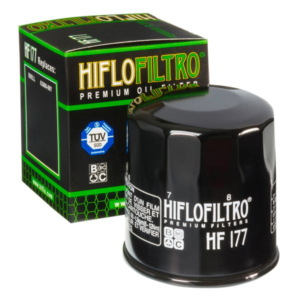 Filtre à huile Hiflofiltro Filtre à huile Hiflofiltro HF177 Buell Filtre à huile Hiflofiltro Filtre à huile Hiflofiltro HF177 Buell
