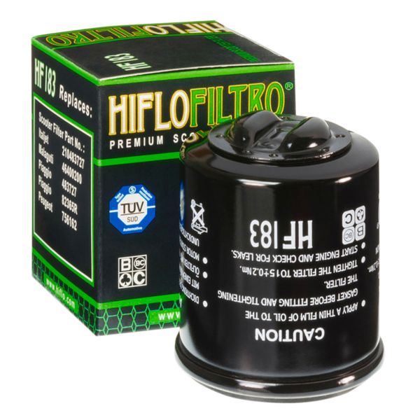 Filtre  huile Hiflofiltro Filtre  huile Hiflofiltro HF183 Aprilia/Derbi/Peugeot/Piaggio/Vespa