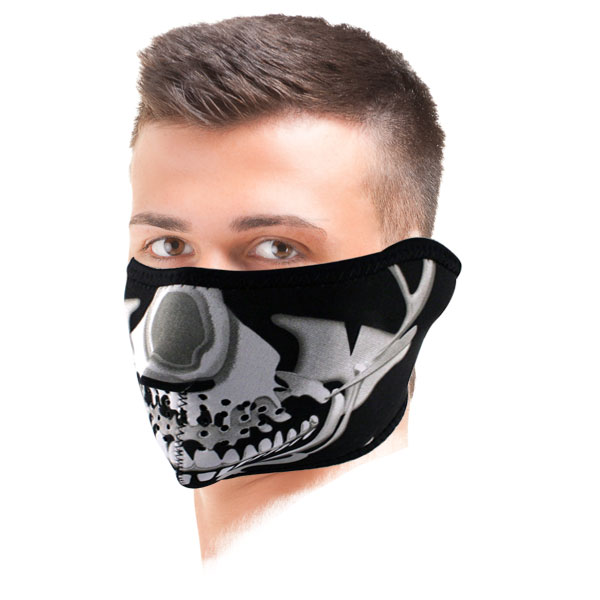 Tours De Cou Moto Zanheadgear Chrome Skull Tours De Cou Moto Zanheadgear Chrome Skull