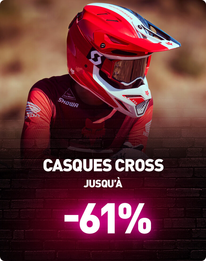 Casques cross jusqu' -61%