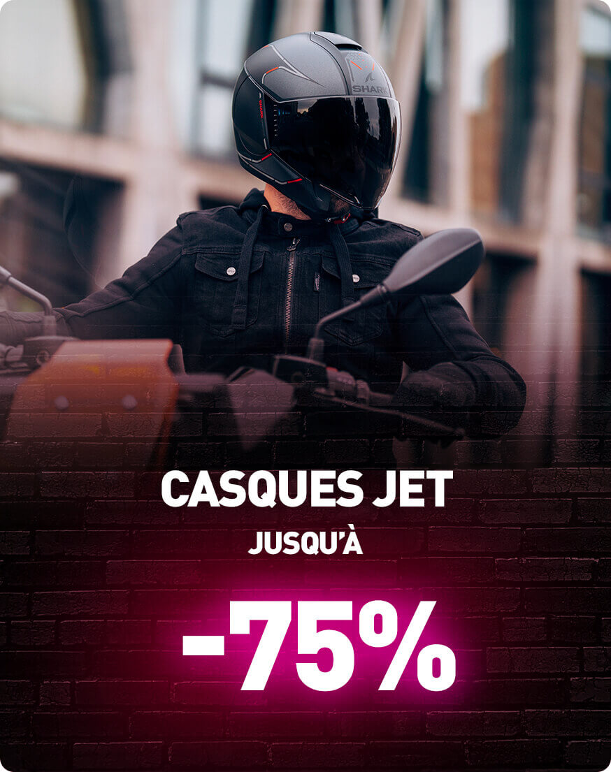 Casques jet jusqu' -75%