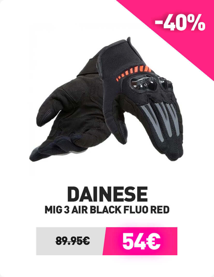 Dainese Mig Air Black Fluo Red