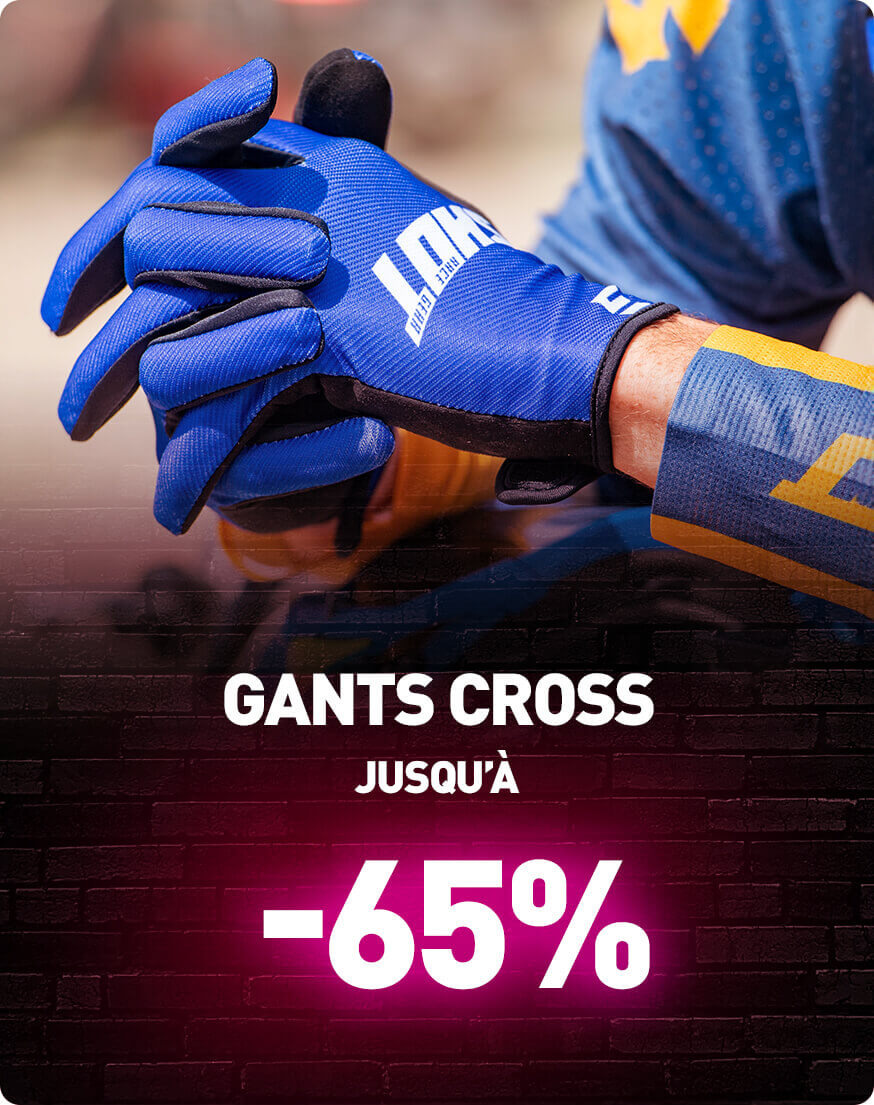 Gants cross jusqu' -65%