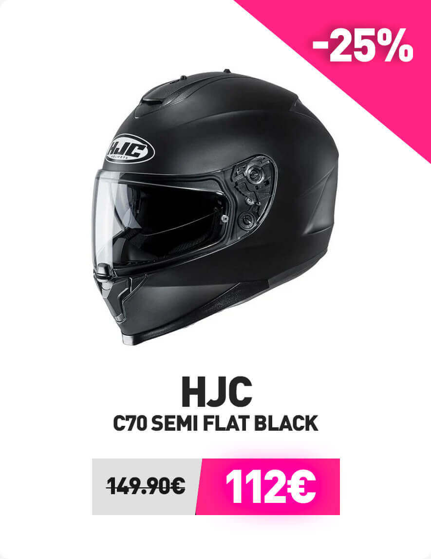 HJC C70 Semi Flat Black