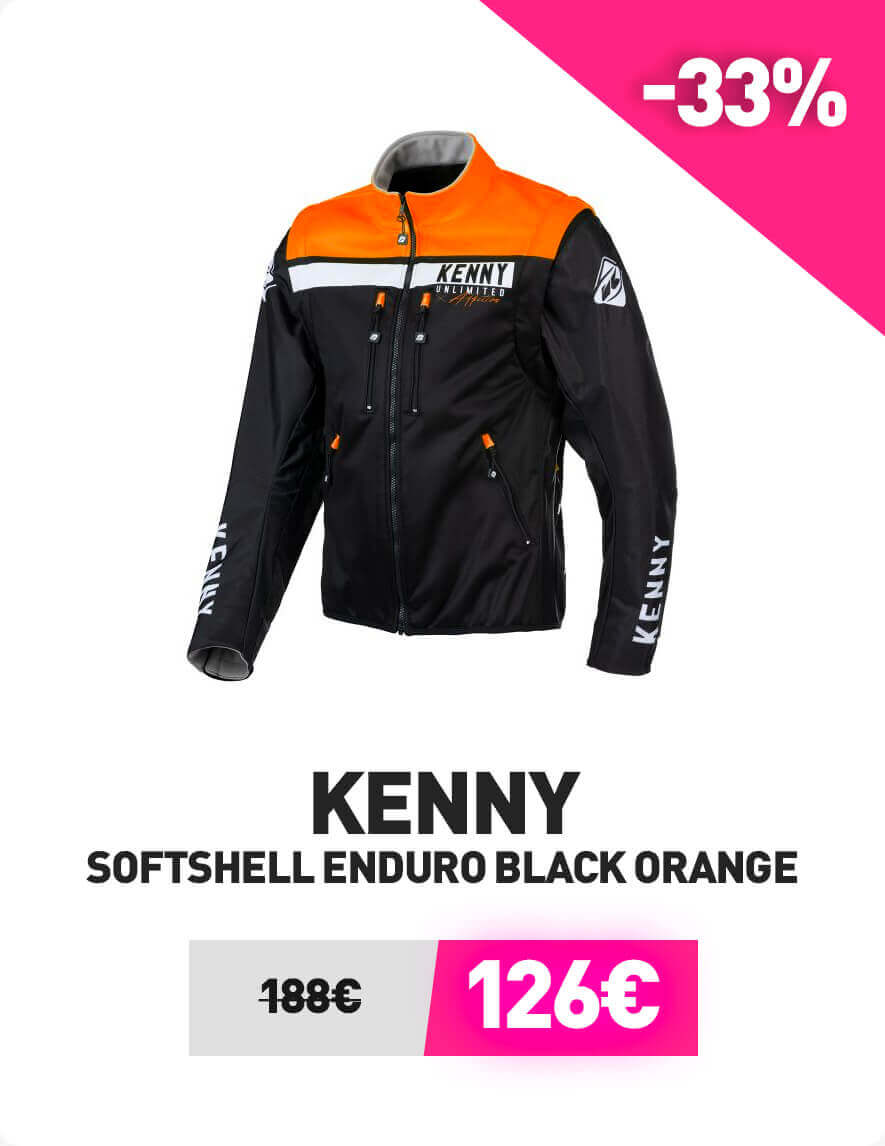 Kenny Softshell Enduro Black Orange
