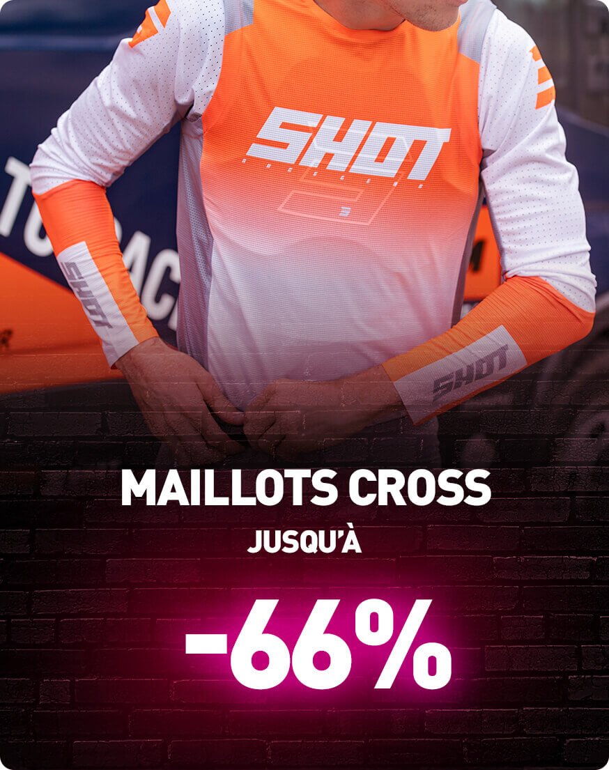 Maillots cross jusqu' -66%
