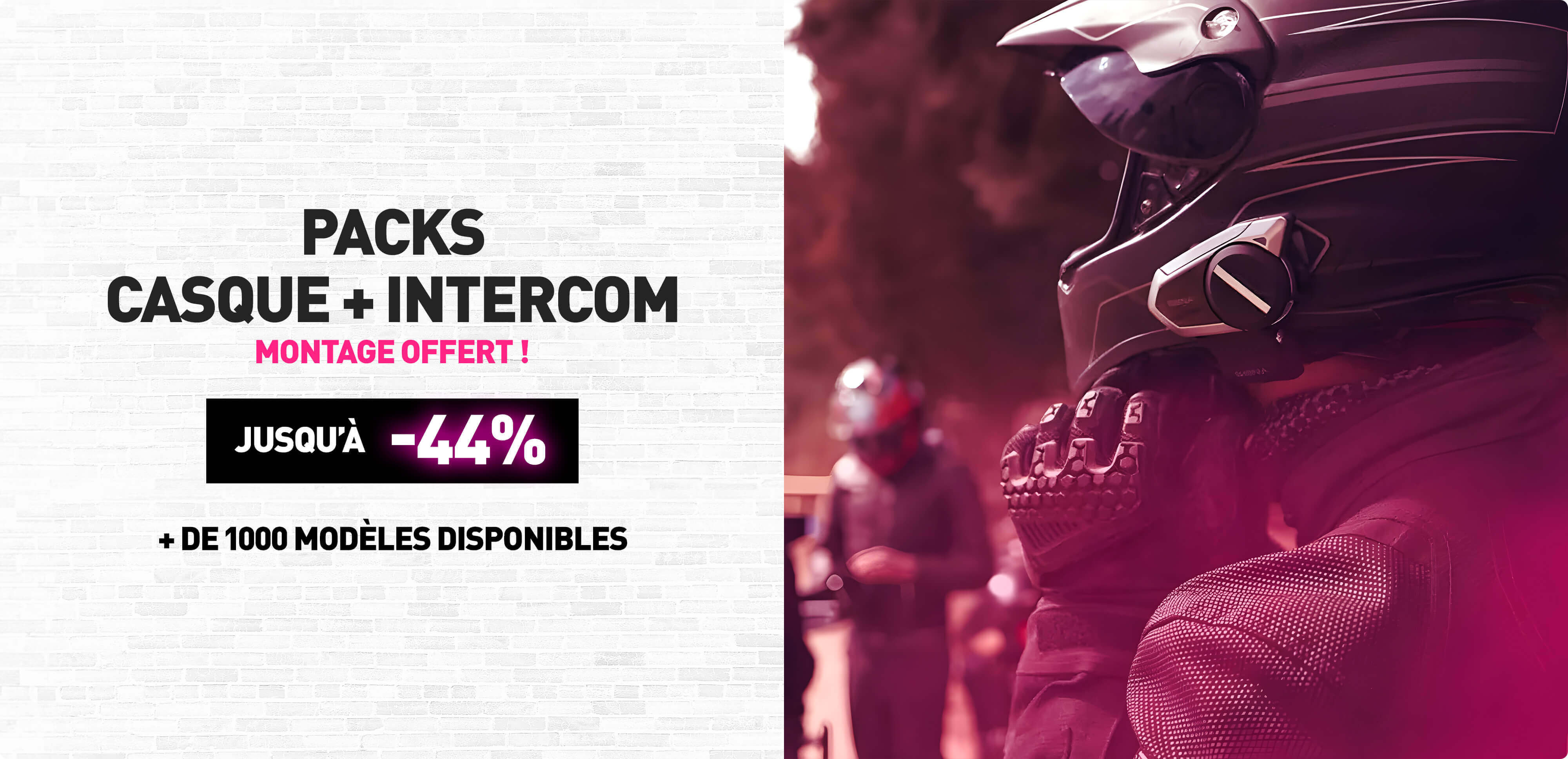 Packs casque + intercom jusqu' -44%