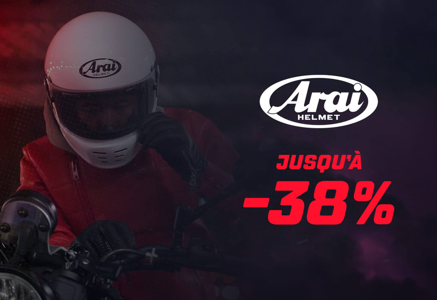Casques Arai jusqu'à -38%